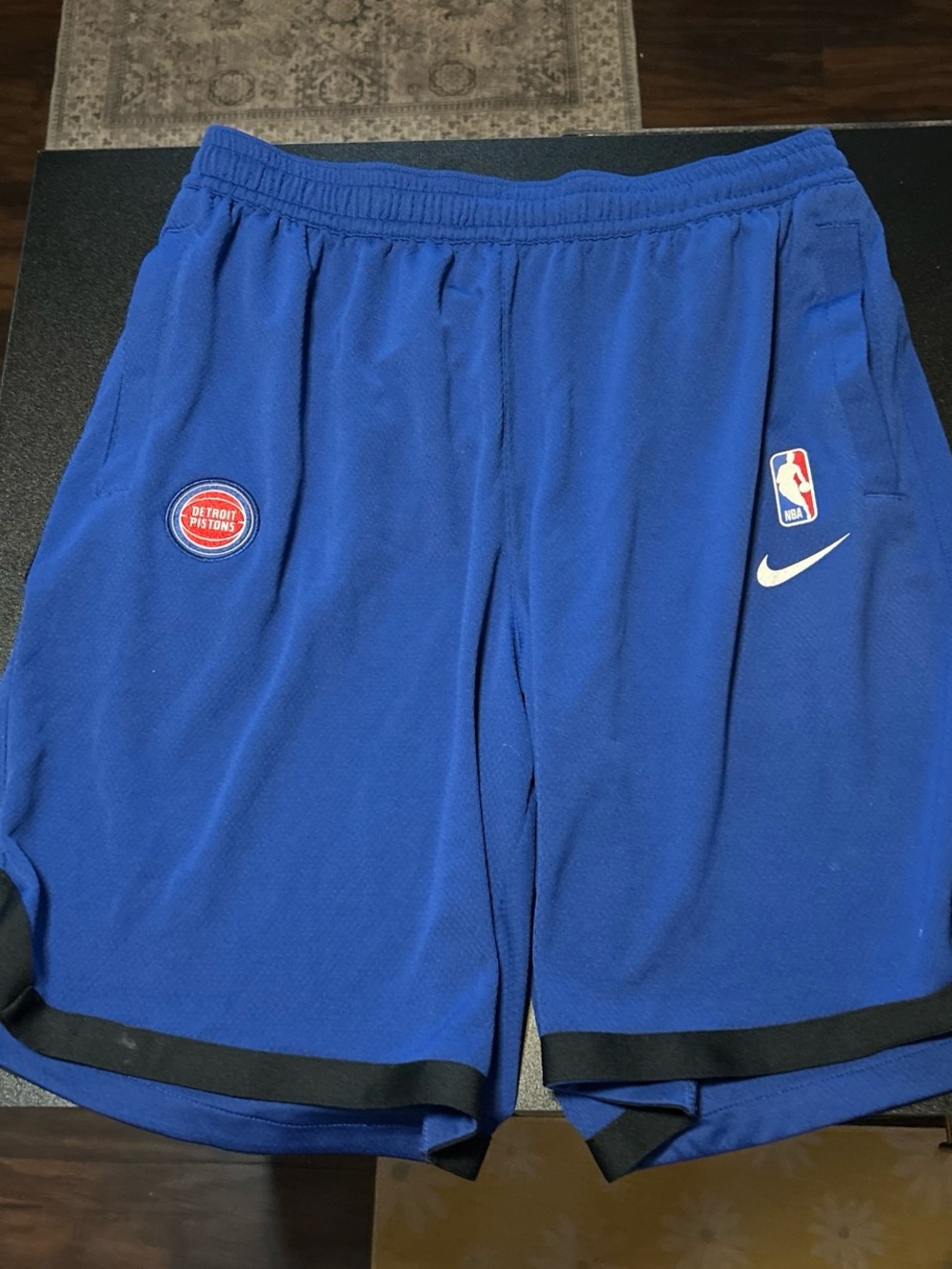 Nike Royal Blue Detroit Pistons Basketball Shorts